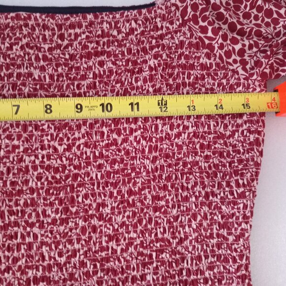Boden Smocked Top Fruit Print Cottagecore Peasant Garden Girl Milkmaid Size 6 - Picture 2 of 8